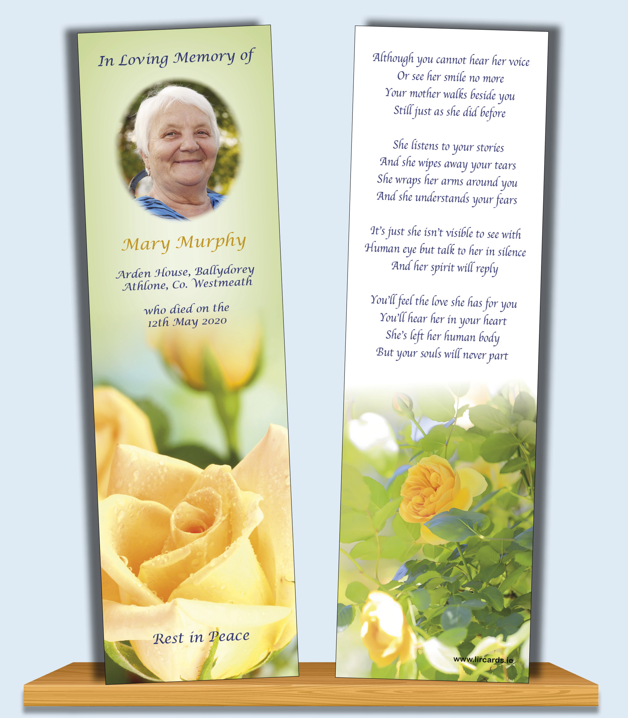 Garden Rose Bookmark