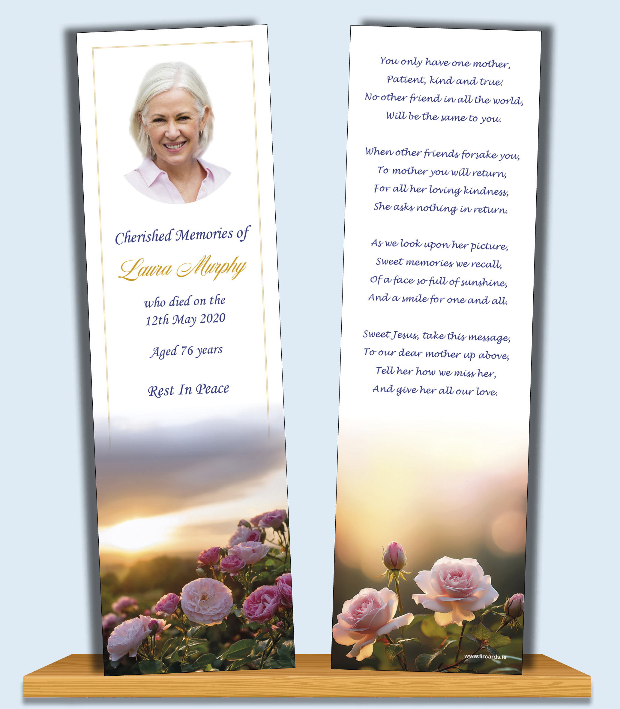 Roses at Dawn Bookmark